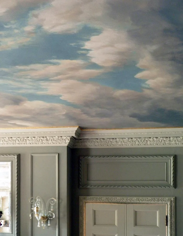 alasdair Peebles painted sky ceiling work