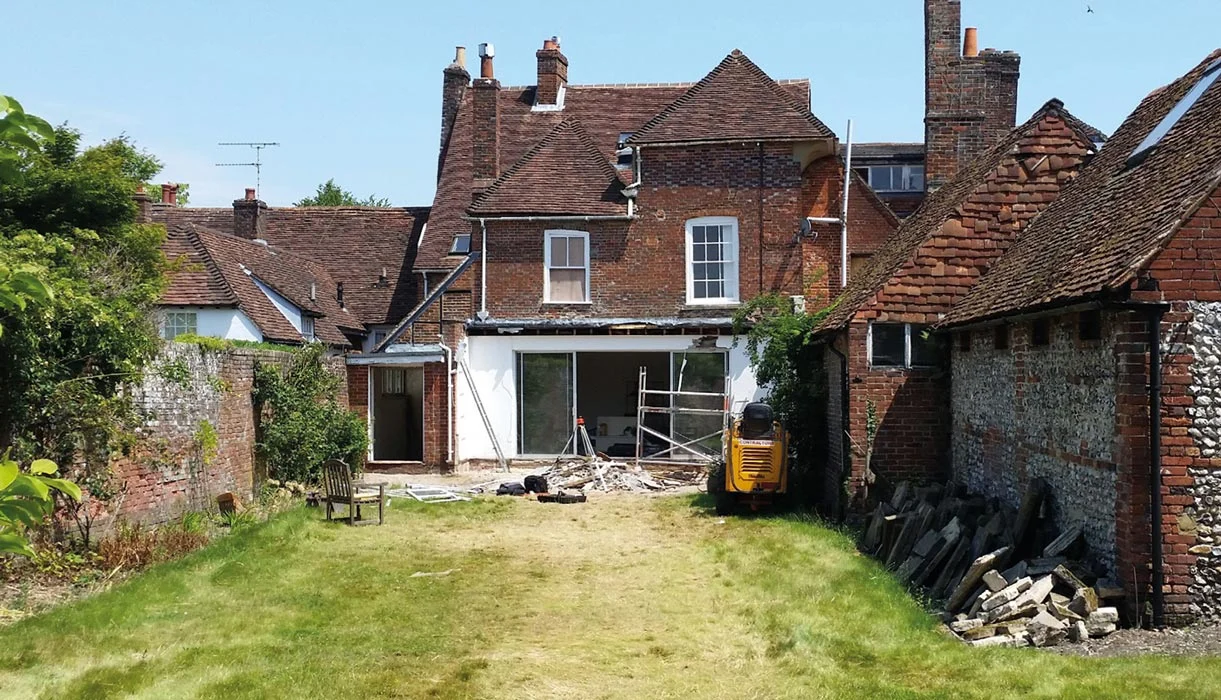 Before orangery extension picture