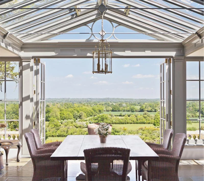 Open plan kitchen orangery extension