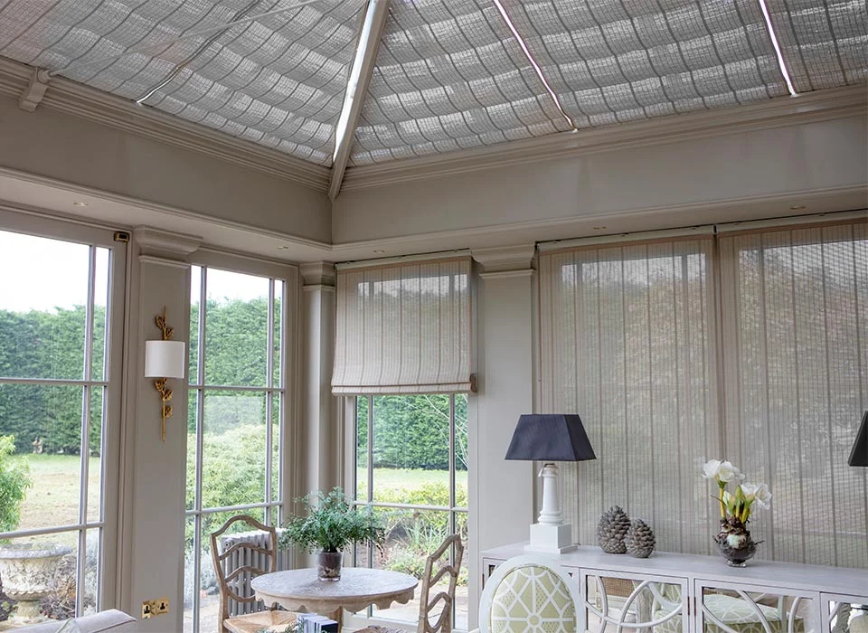 Example of blinds used for shading