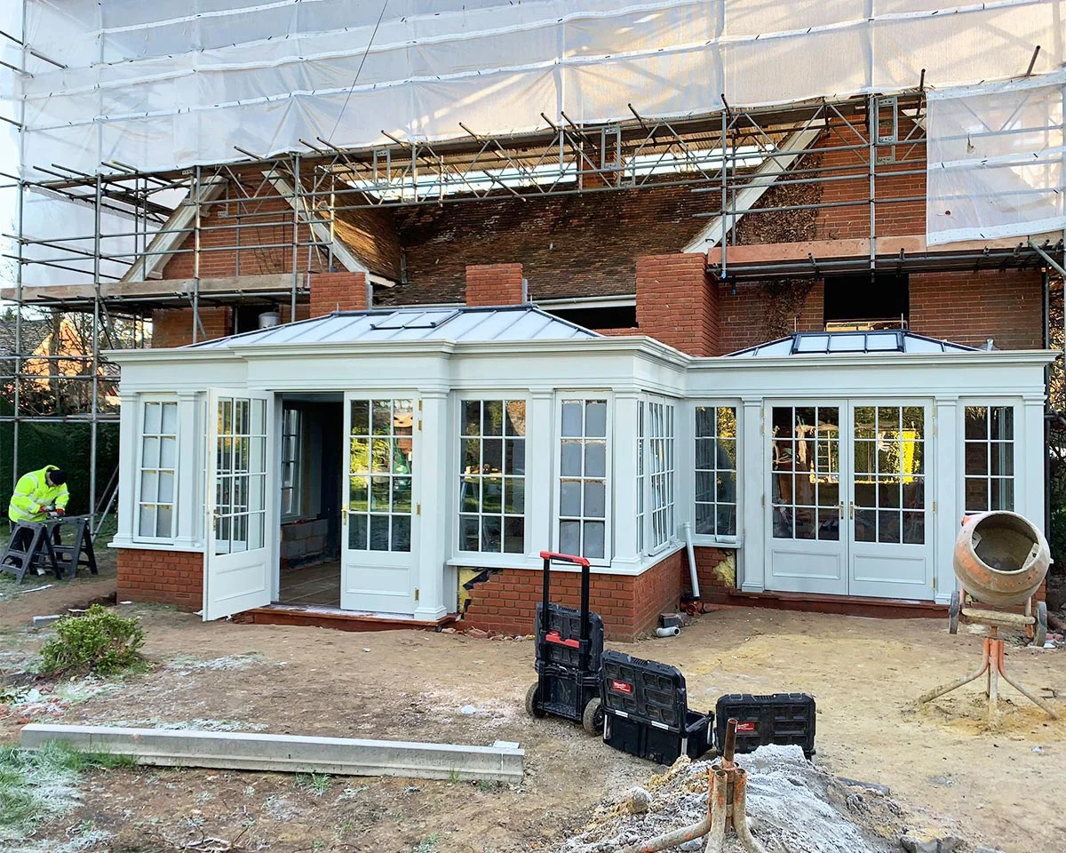 Building a conservatory on site