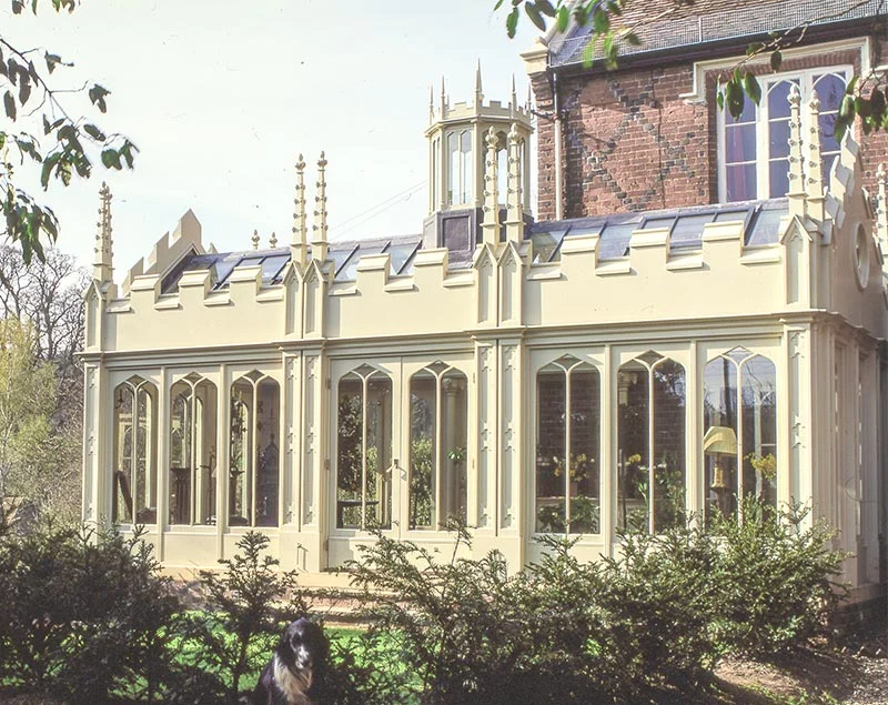 Close up of fine Victorian conservatory