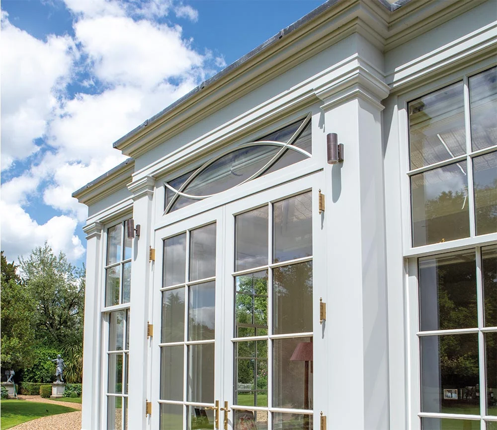 Close up view of orangery detail