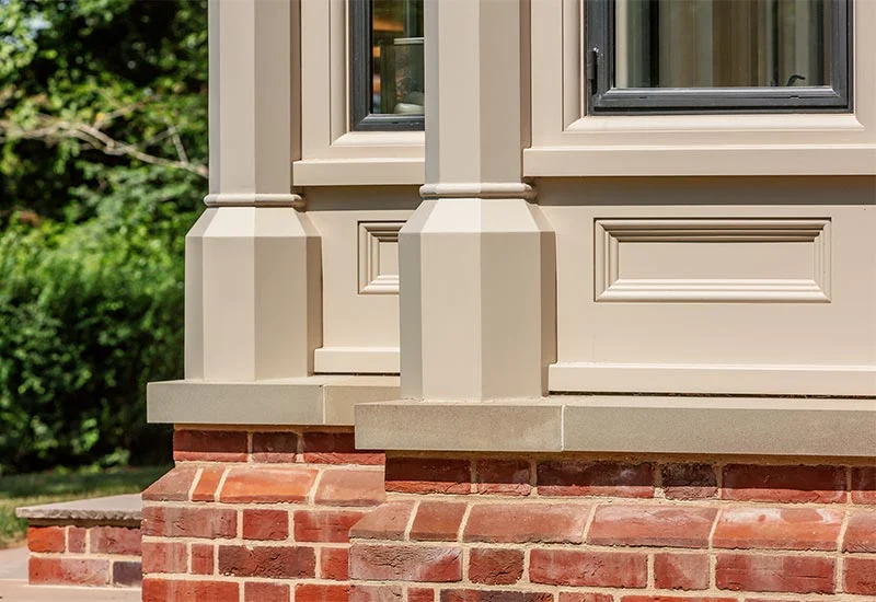 Column detail on a Victorian conservatory