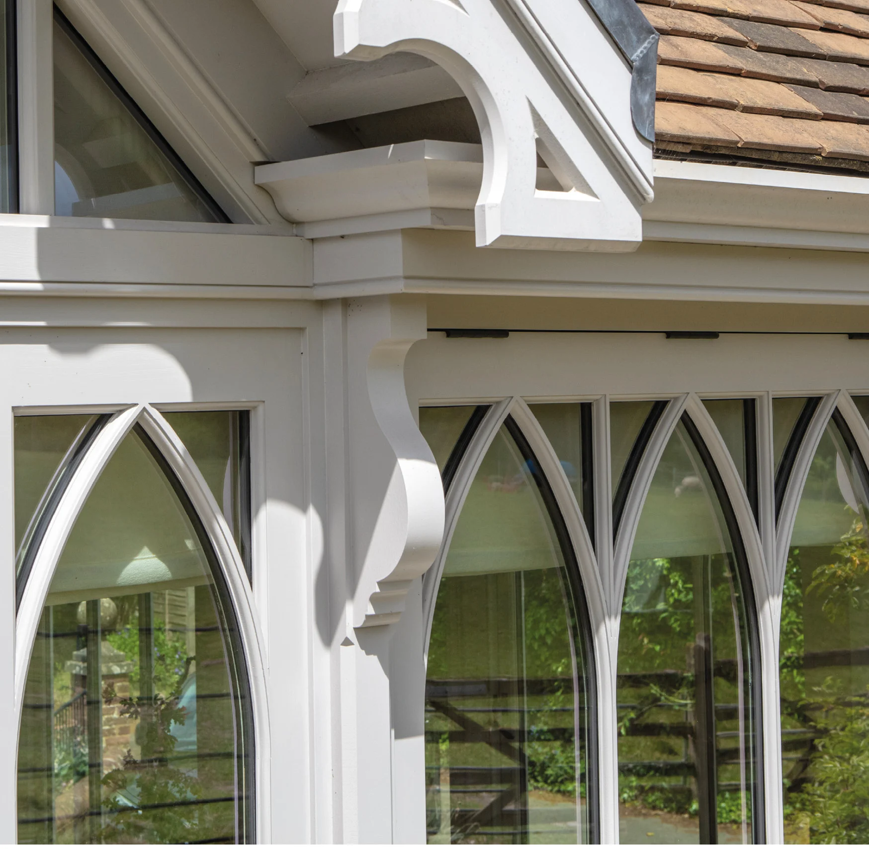 Detail shot of columns