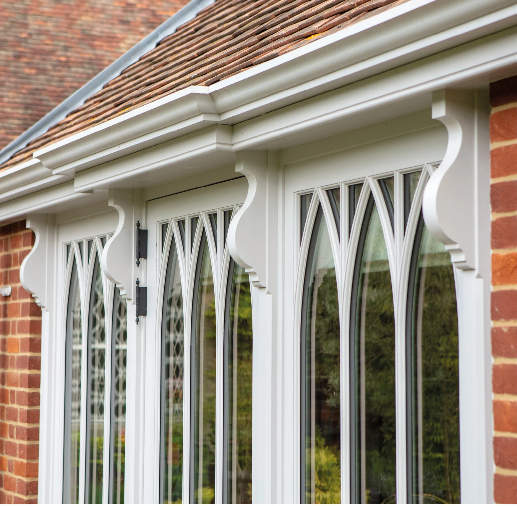 Detail shot of gable