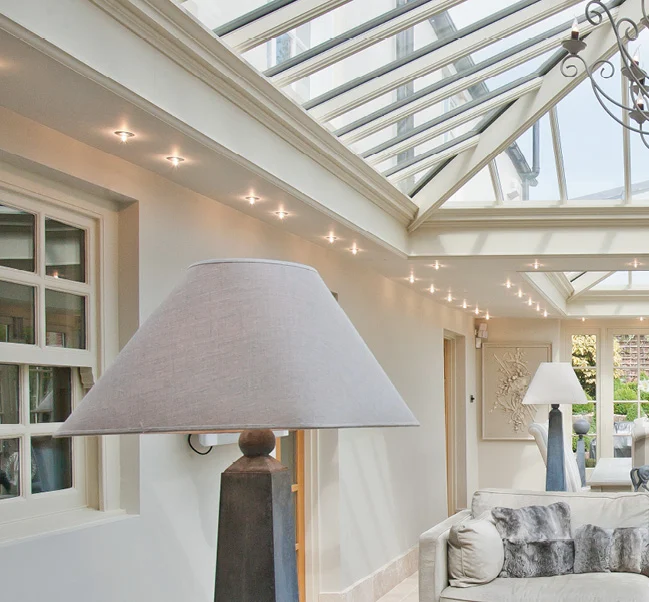 example of down lights in roof light edge