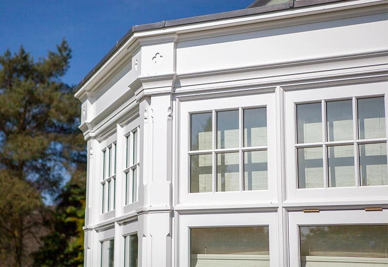 Edwardian conservatory door detail