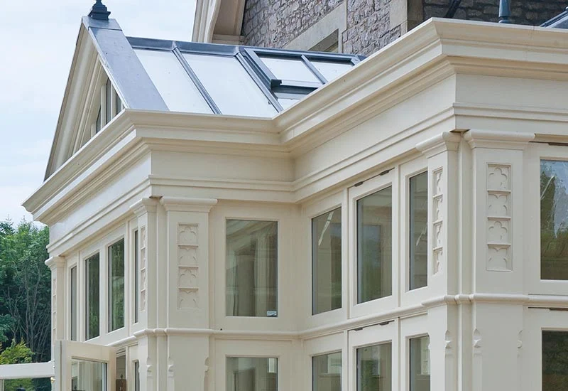 Edwardian clerestory window detail