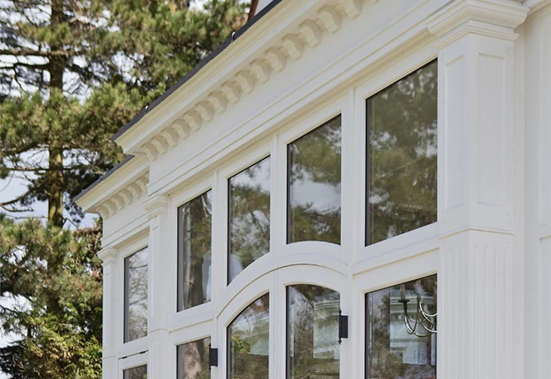 Edwardian conservatory door detail
