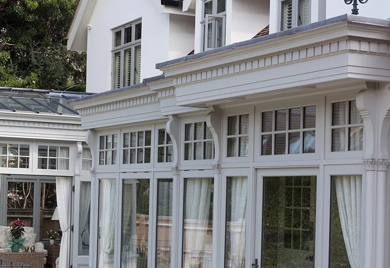 Edwardian clerestory window detail