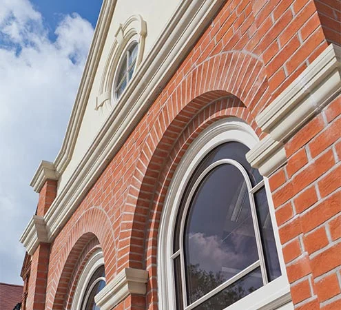 Close up detail of Edwardian conservatory