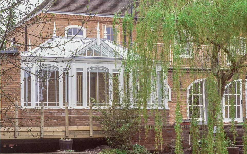 Example of a conservatory project inspired by the Edwardian era
