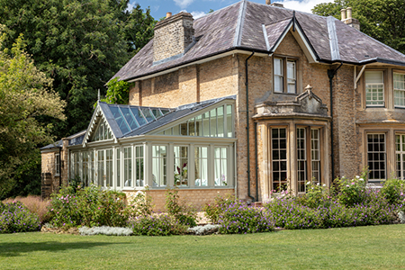 Replacement lean-to conservatory on an elegant period property