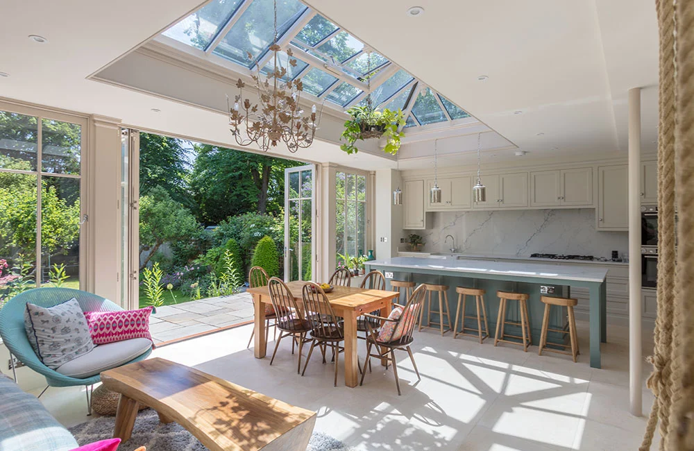 example of an open plan orangery