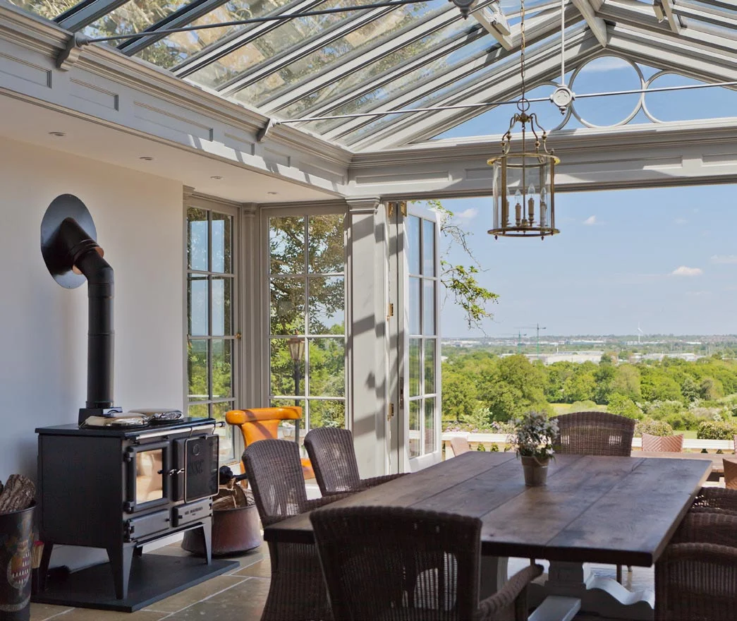 Example of atmospheric heating in an orangery