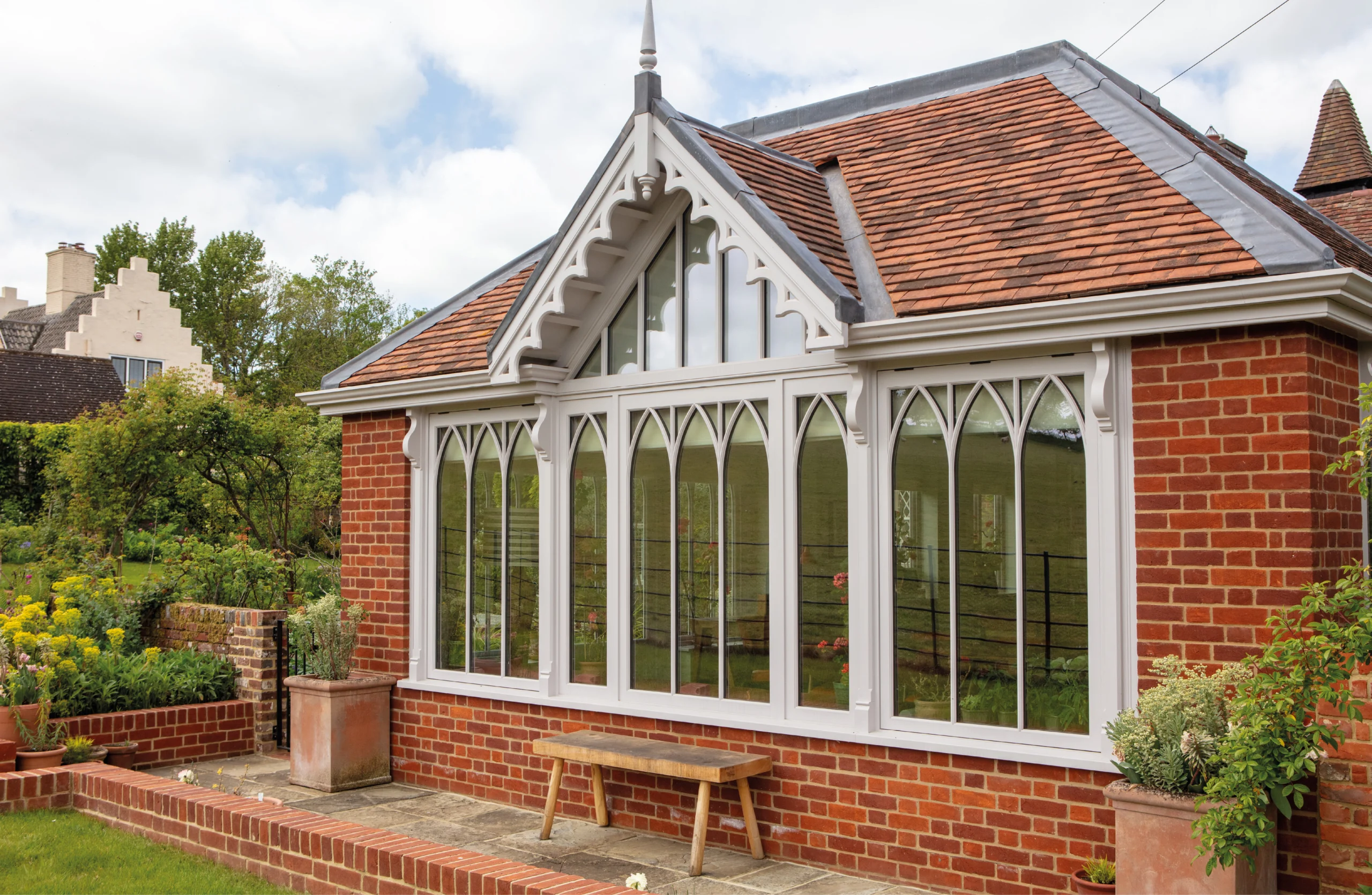 Garden room front elevation