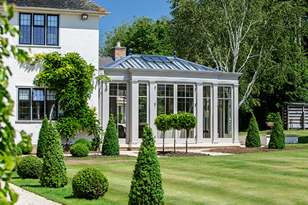 Elegant classical garden room with full length glazed panels