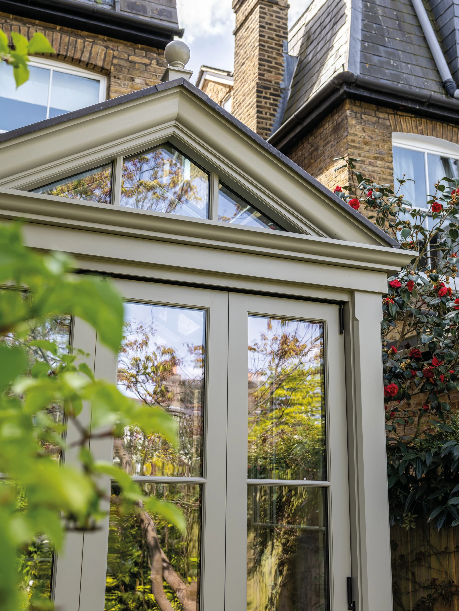 front elevation of orangery