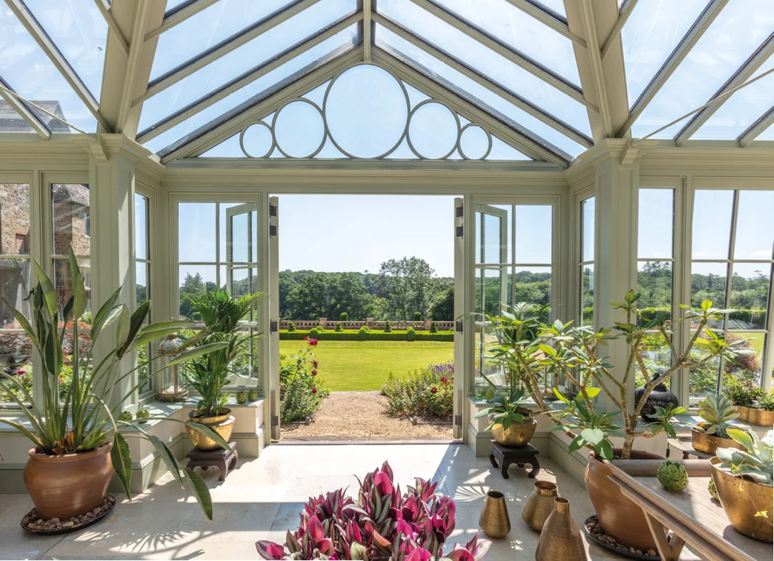 side extension to country home
