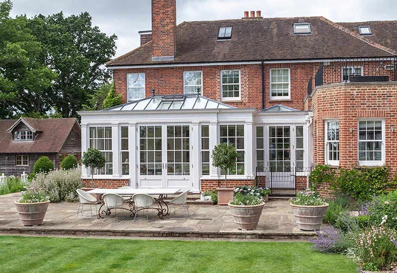 Orangery with Georgian design and additional side entrance