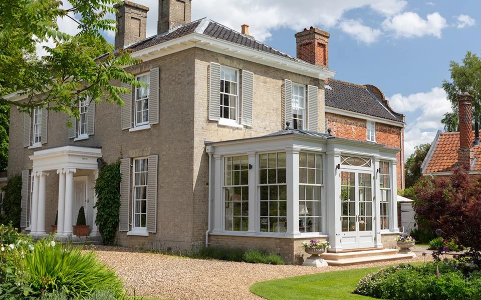 Example of a Georgian orangery on a country home