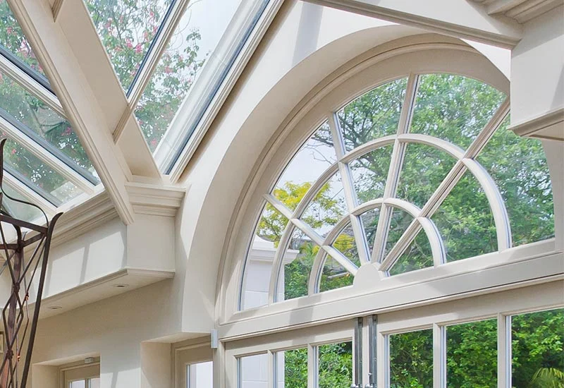 Example of curved Georgian glazed bars