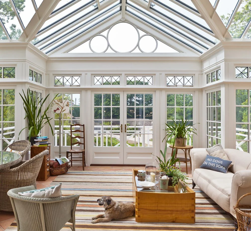 Example of a glazed orangery extension