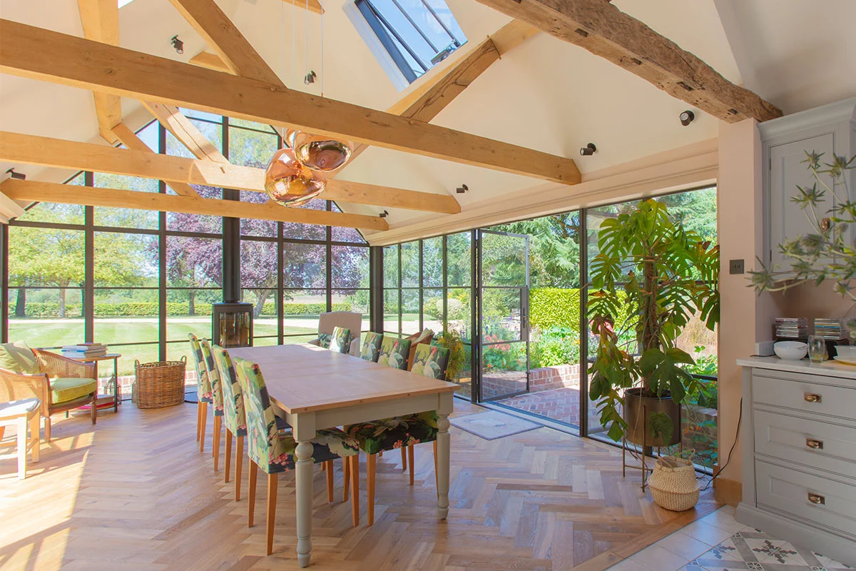 Conservatory filled with plants