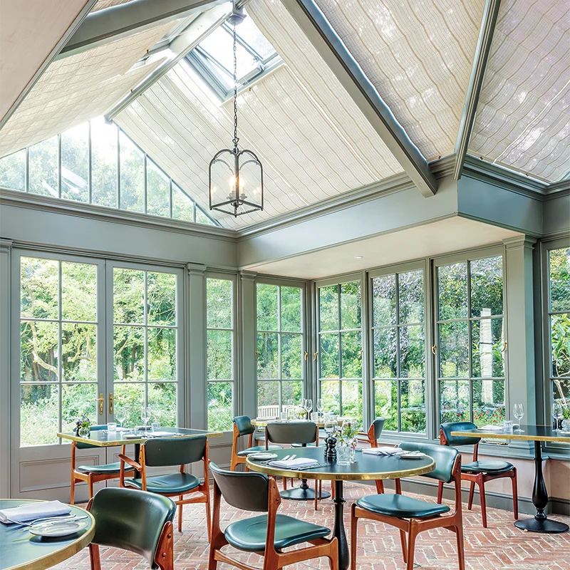 Hotel conservatory interior