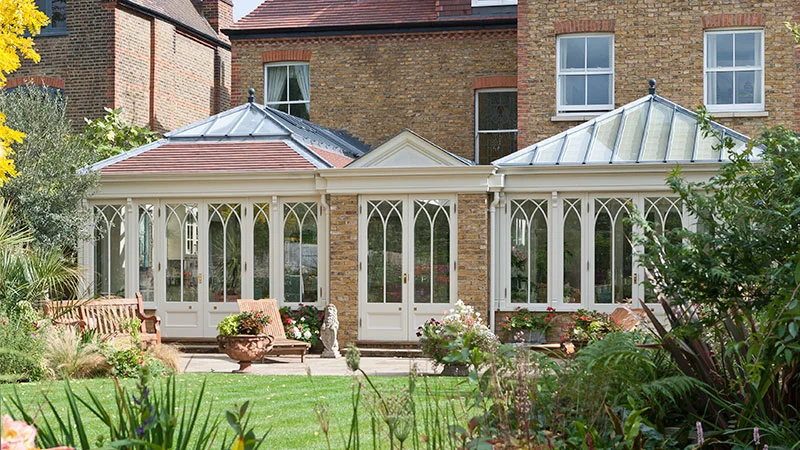 Example of a small garden orangery
