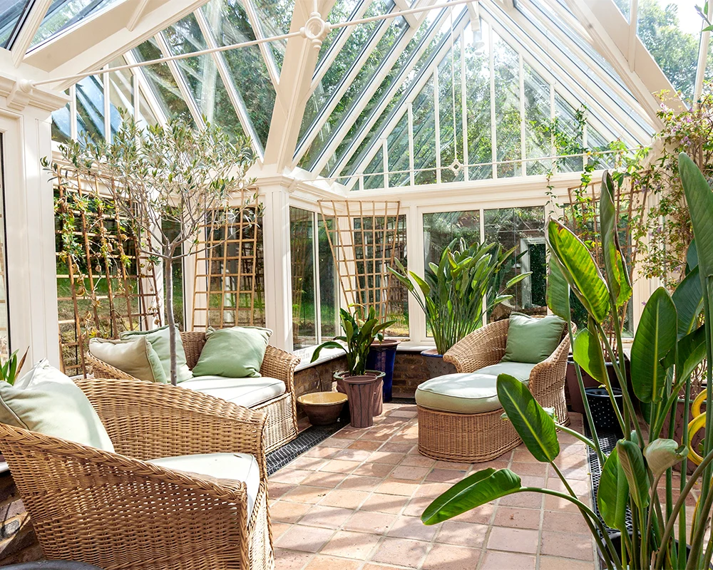 Plant room of a conservatory