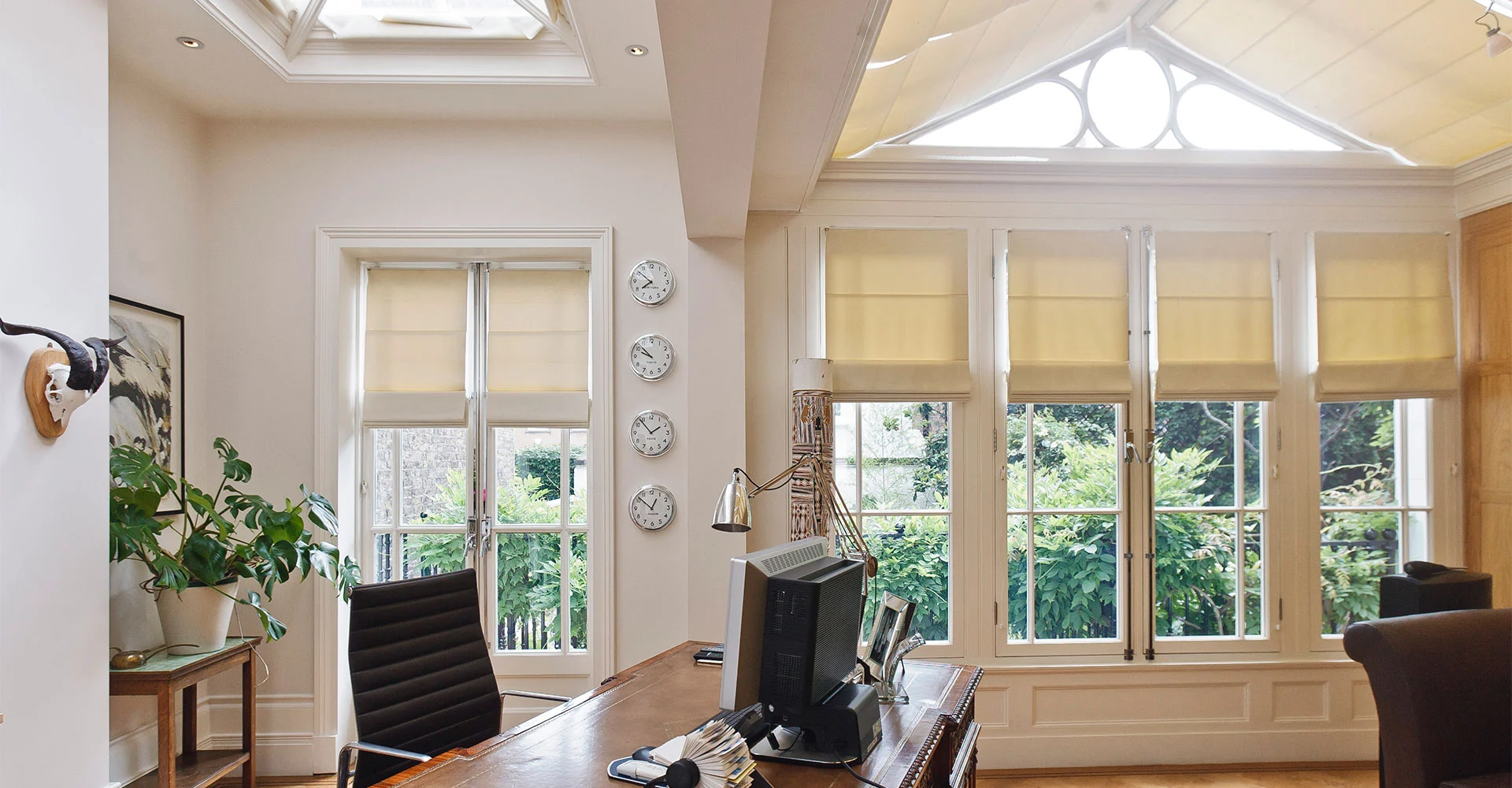 Inside view of townhouse orangery extension