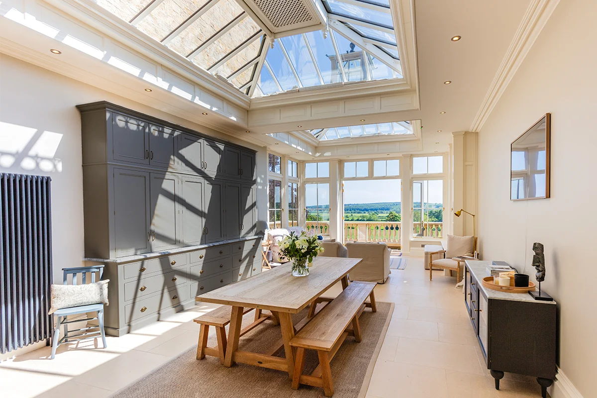 Interior of a conservatory on a listed Yorkshire property