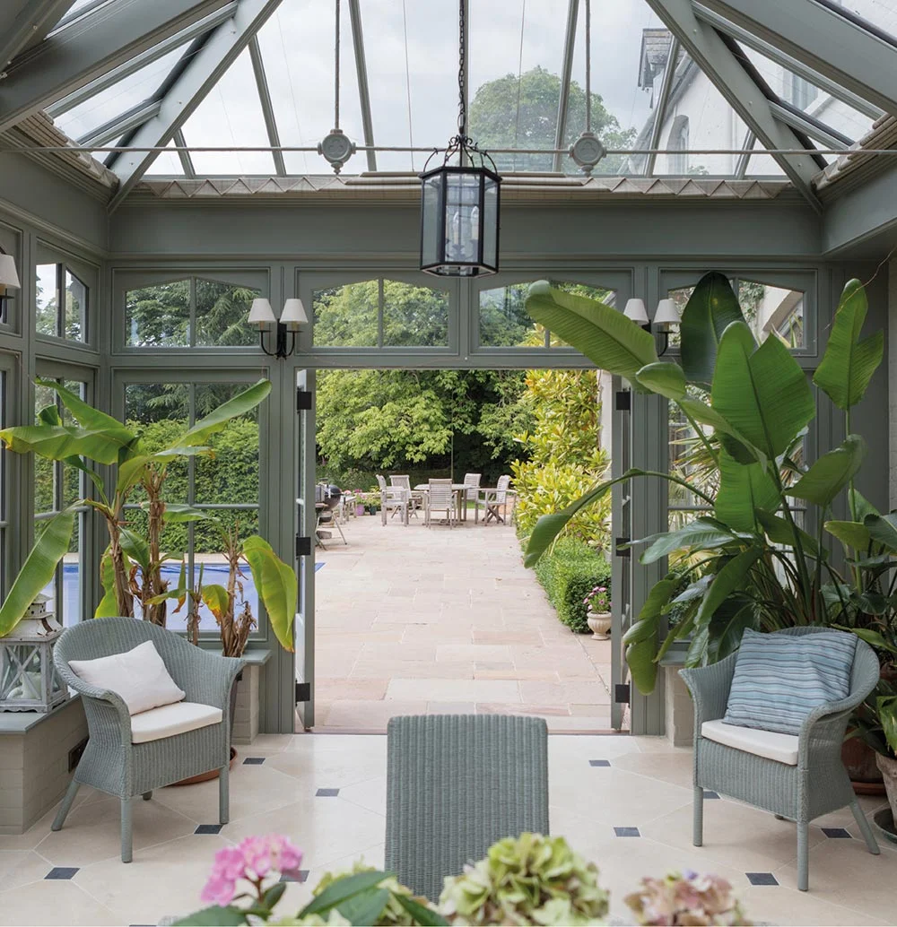 Internal of traditional garden room design