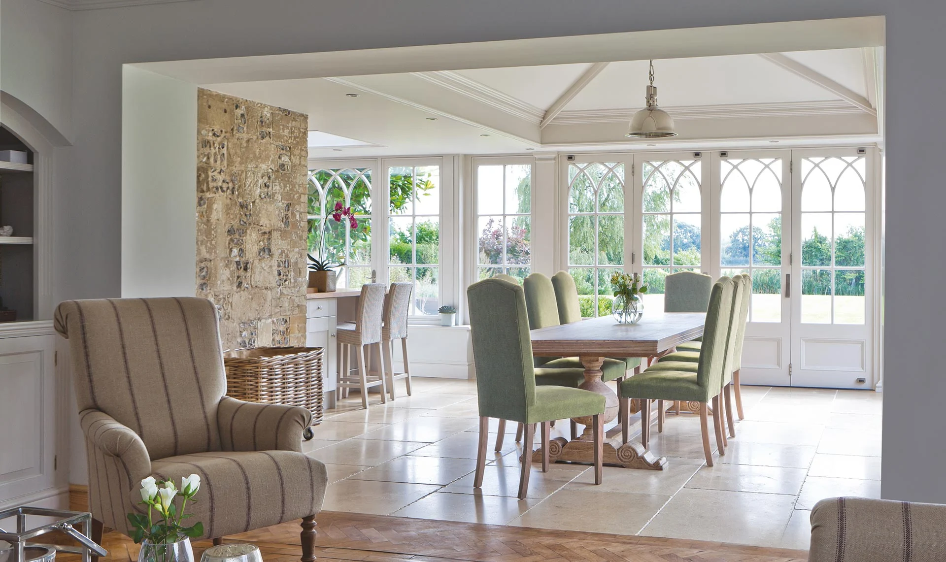 Internal view of orangery extension