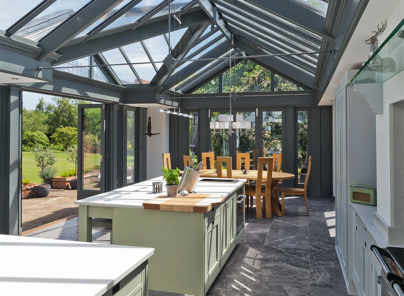 Example of kitchen orangery extension