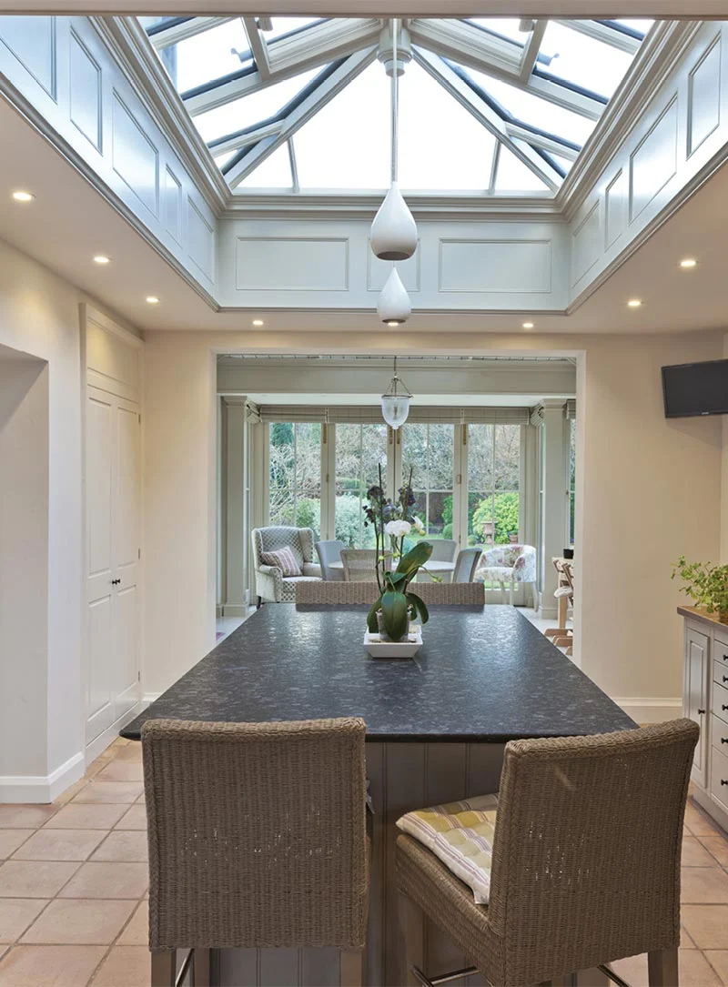 Kitchen transformed with roof lantern