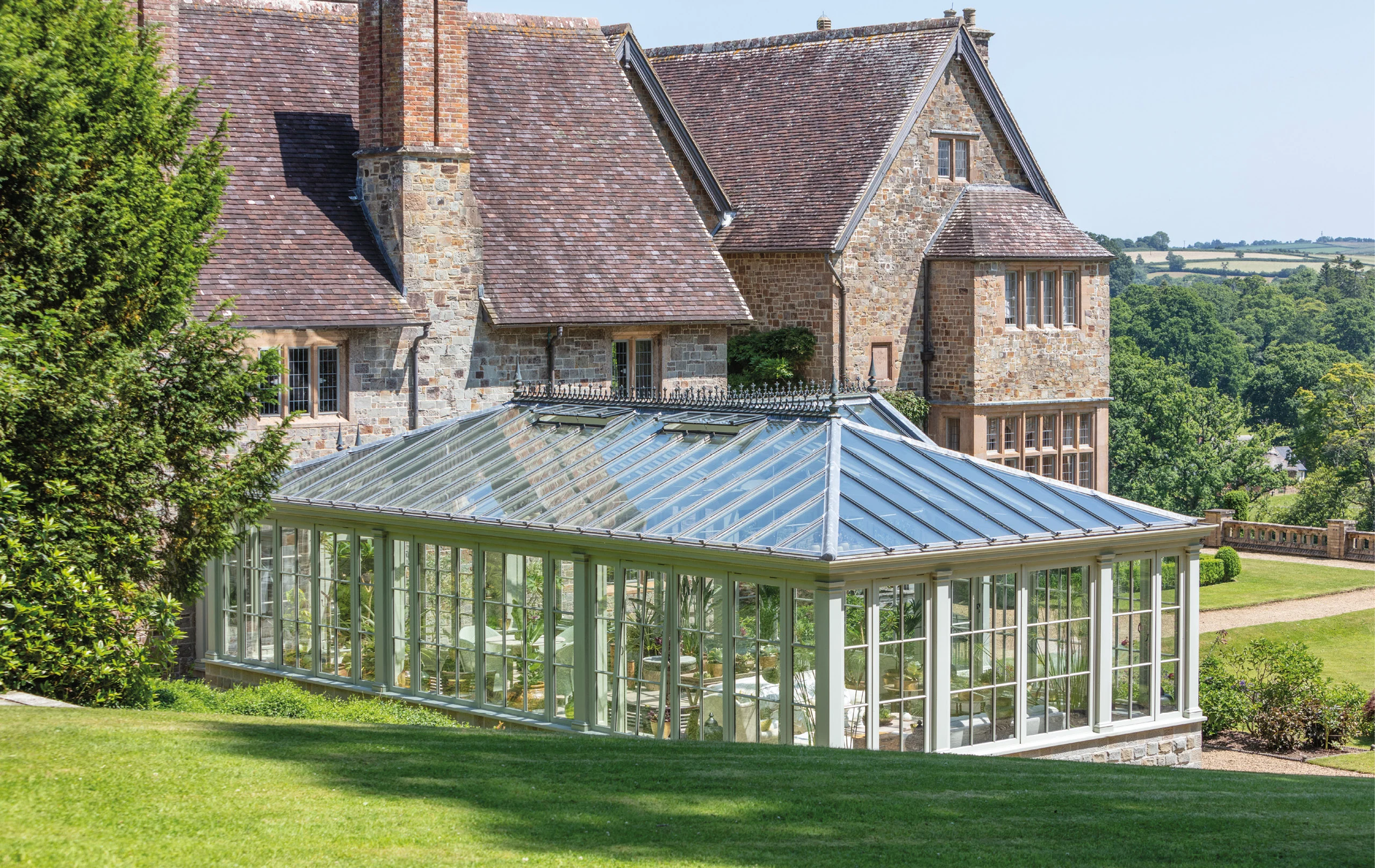 Luxury orangery on a beautiful Georgian country home
