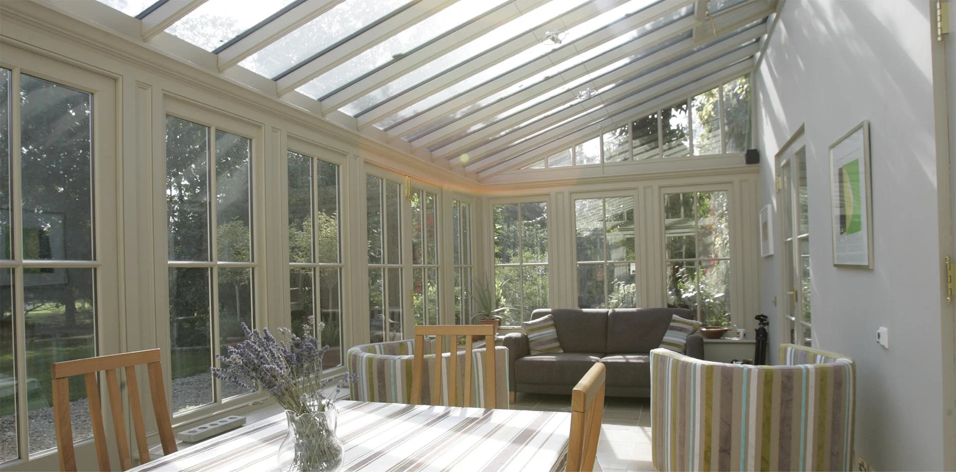 Interior of a lean to bespoke conservatory