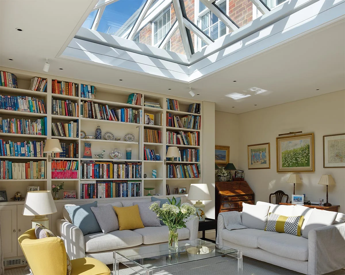 light filled living orangery