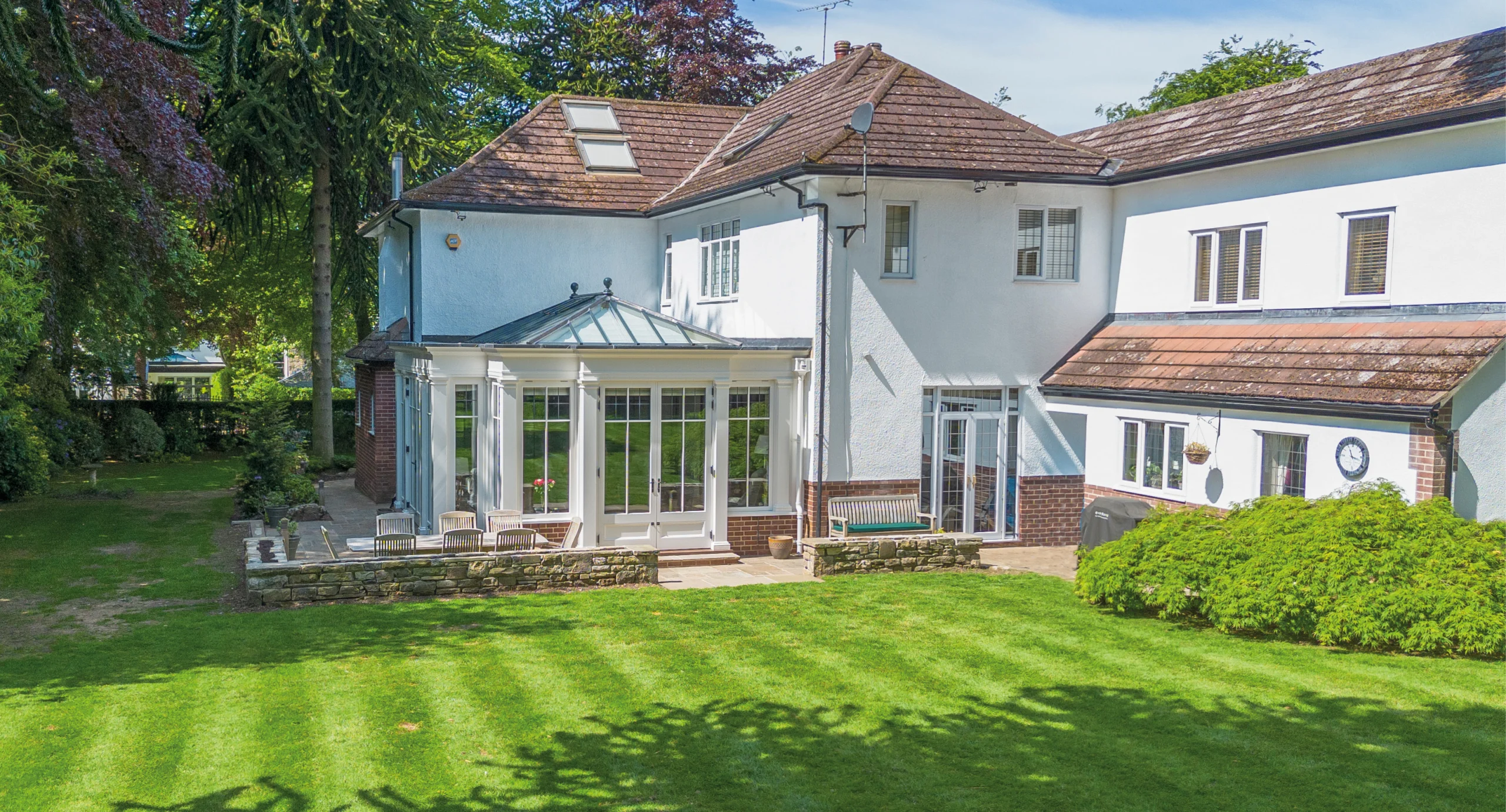 Living room orangery extension