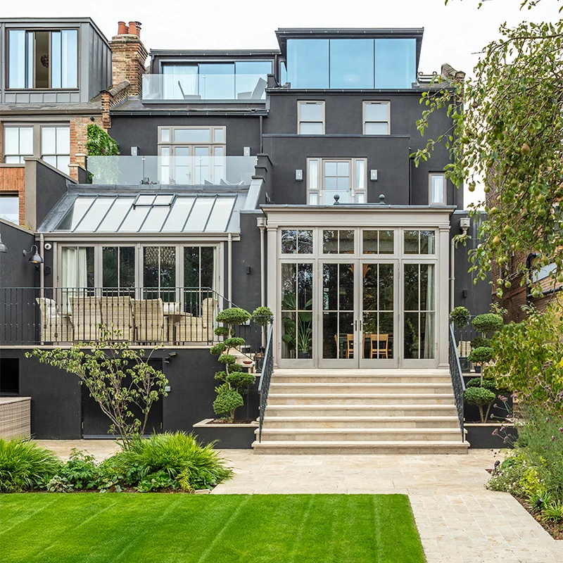 Multi structure townhouse extension