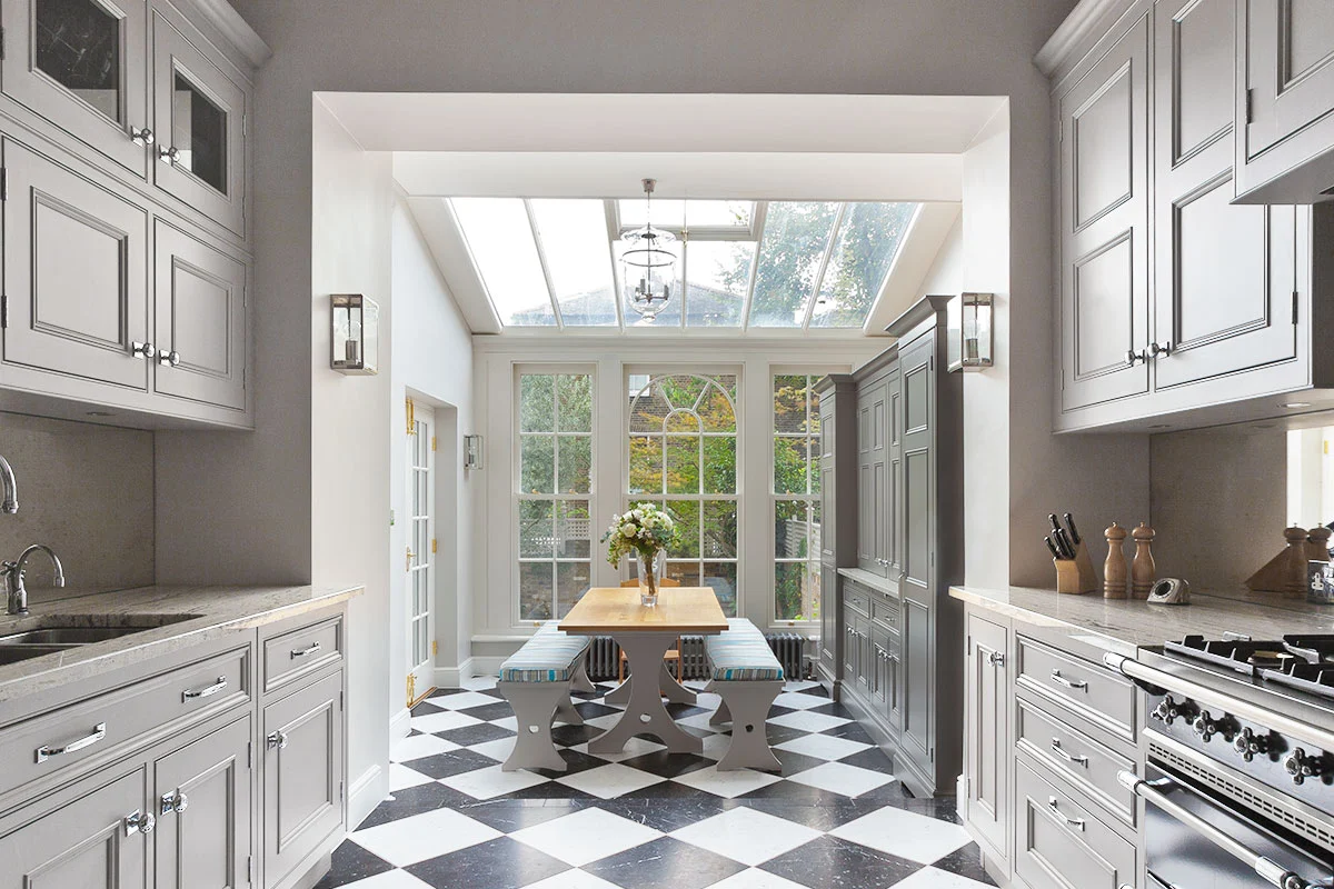 Natural light inside a conservatory