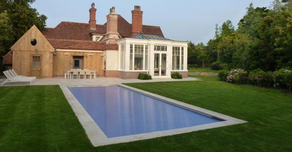 Orangery project before snowfall.