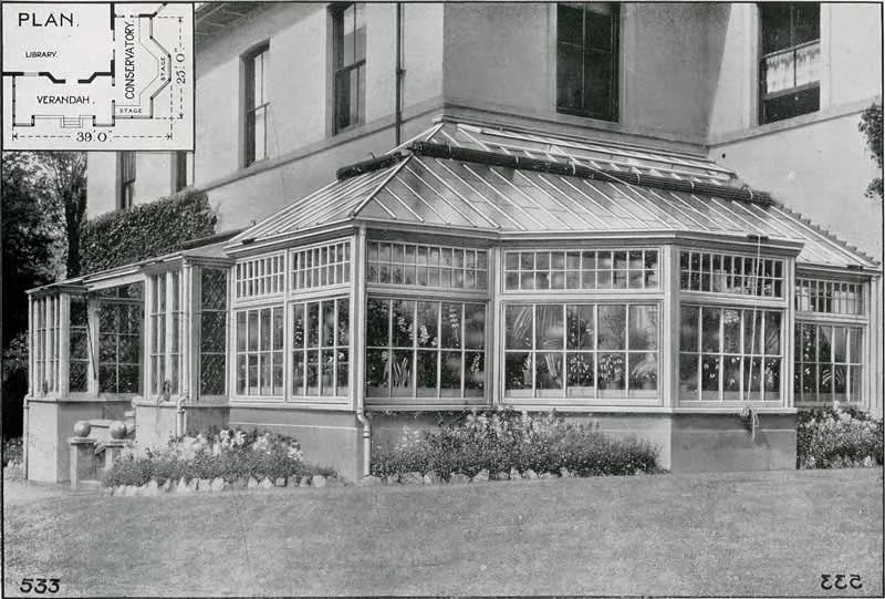 Image of an old conservatory design