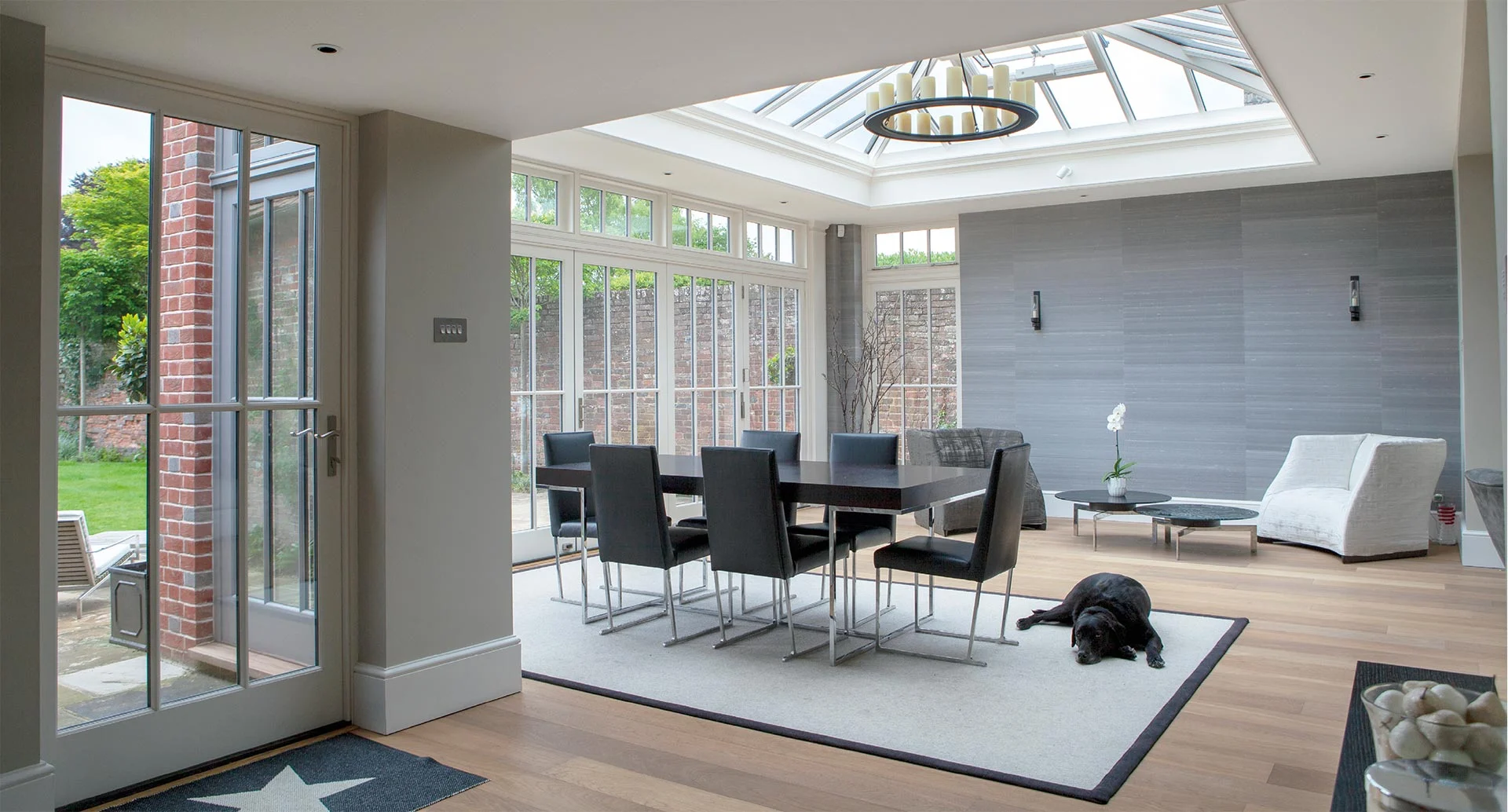 Open plan living orangeries