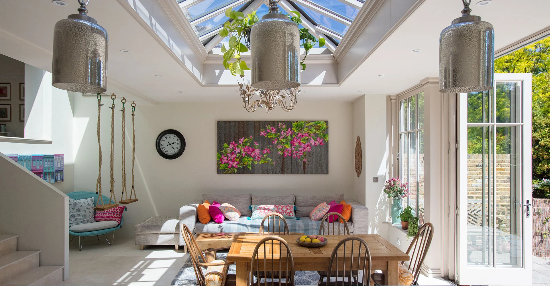 Open plan orangery extension