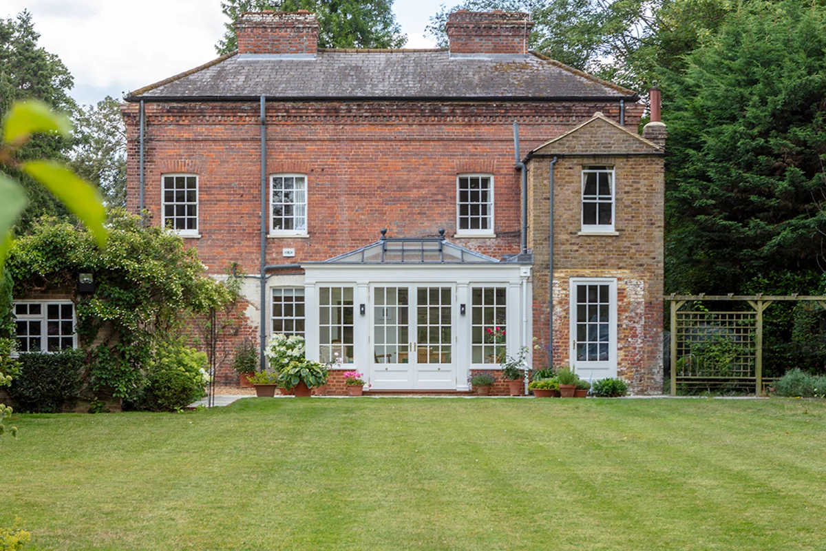 Orangery addition to grade II listed home
