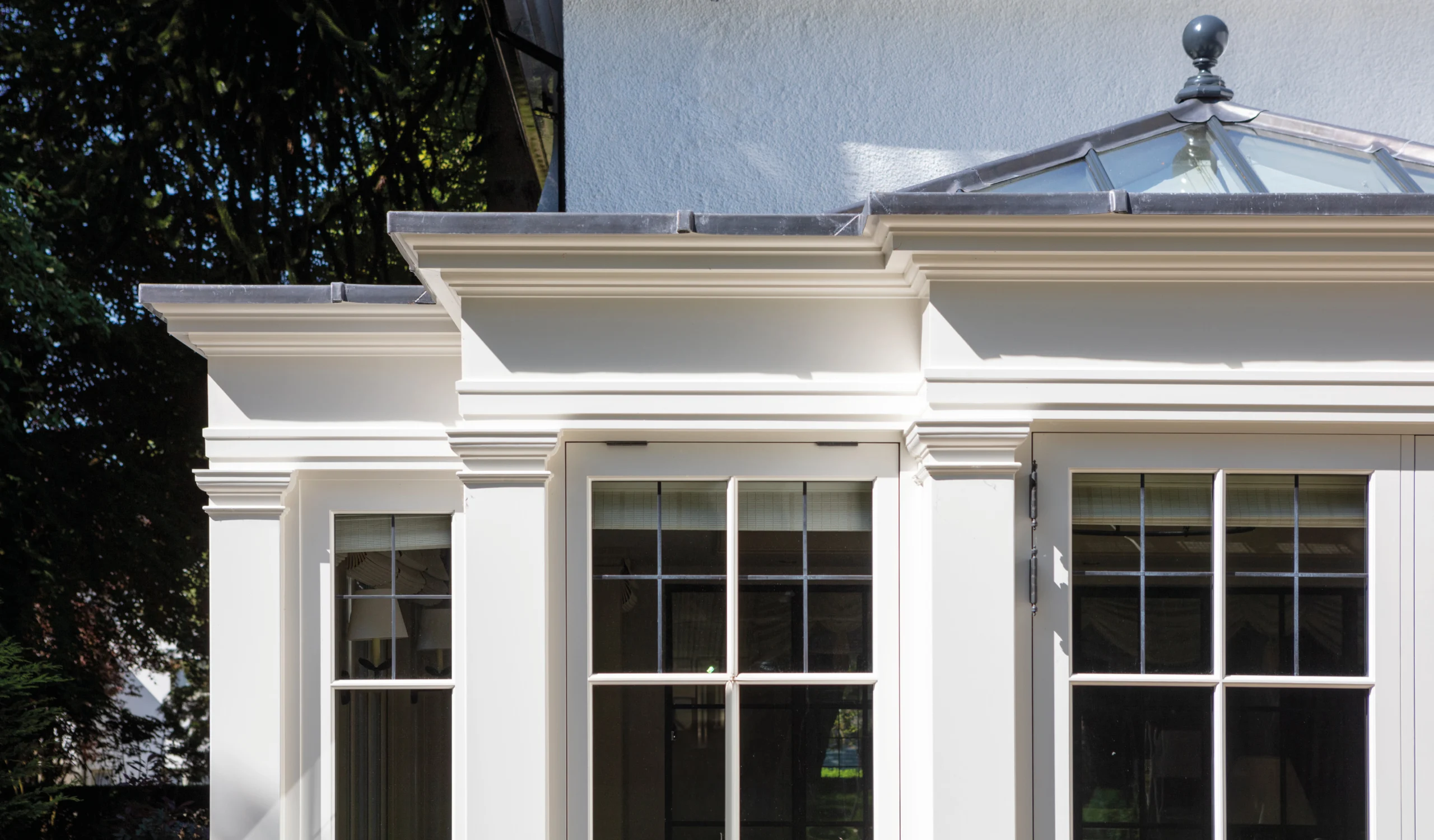 Orangery entablature detail